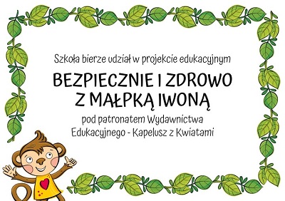 Zdjęcie przedstawia temat Projektu Edukacyjnego w którym bierze udział nasza szkoła